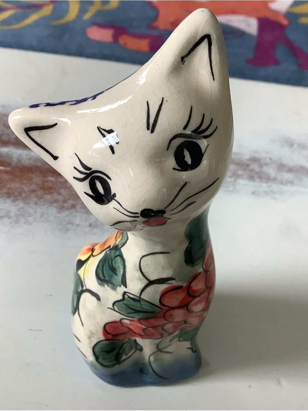 Polish Pottery UNIKAT Figurine Of A Cat - Picture 2 of 7